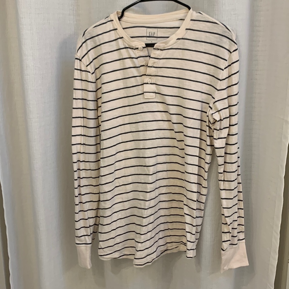 GAP Lived In Henley Tunic Shirt - Medium